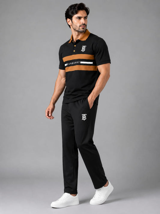 BURBERRY Track Suit (Black & Brown)