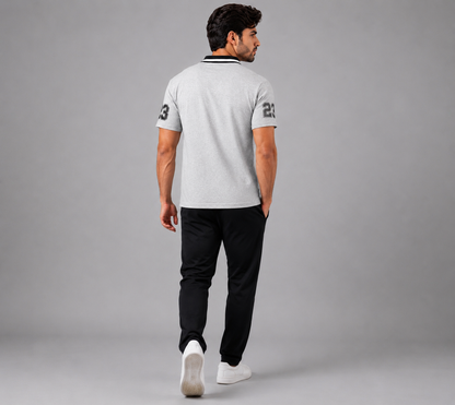 Collar Tee Shirt 23 (Grey)