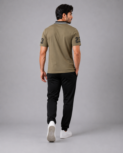 Collar T-shirt 23 (Olive Green)
