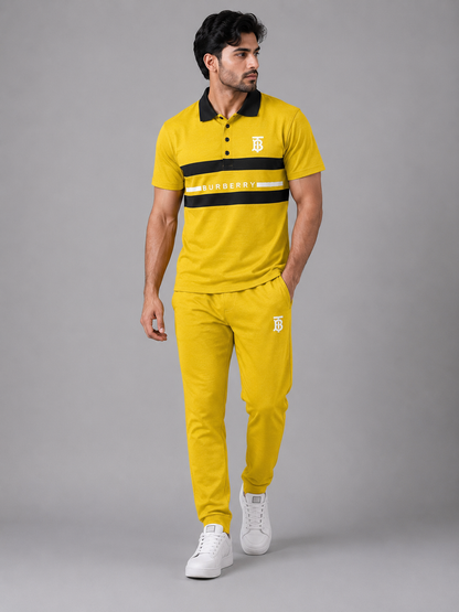 BURBERRY Track Suit (Yellow & Black)