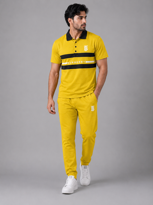 BURBERRY Track Suit (Yellow & Black)