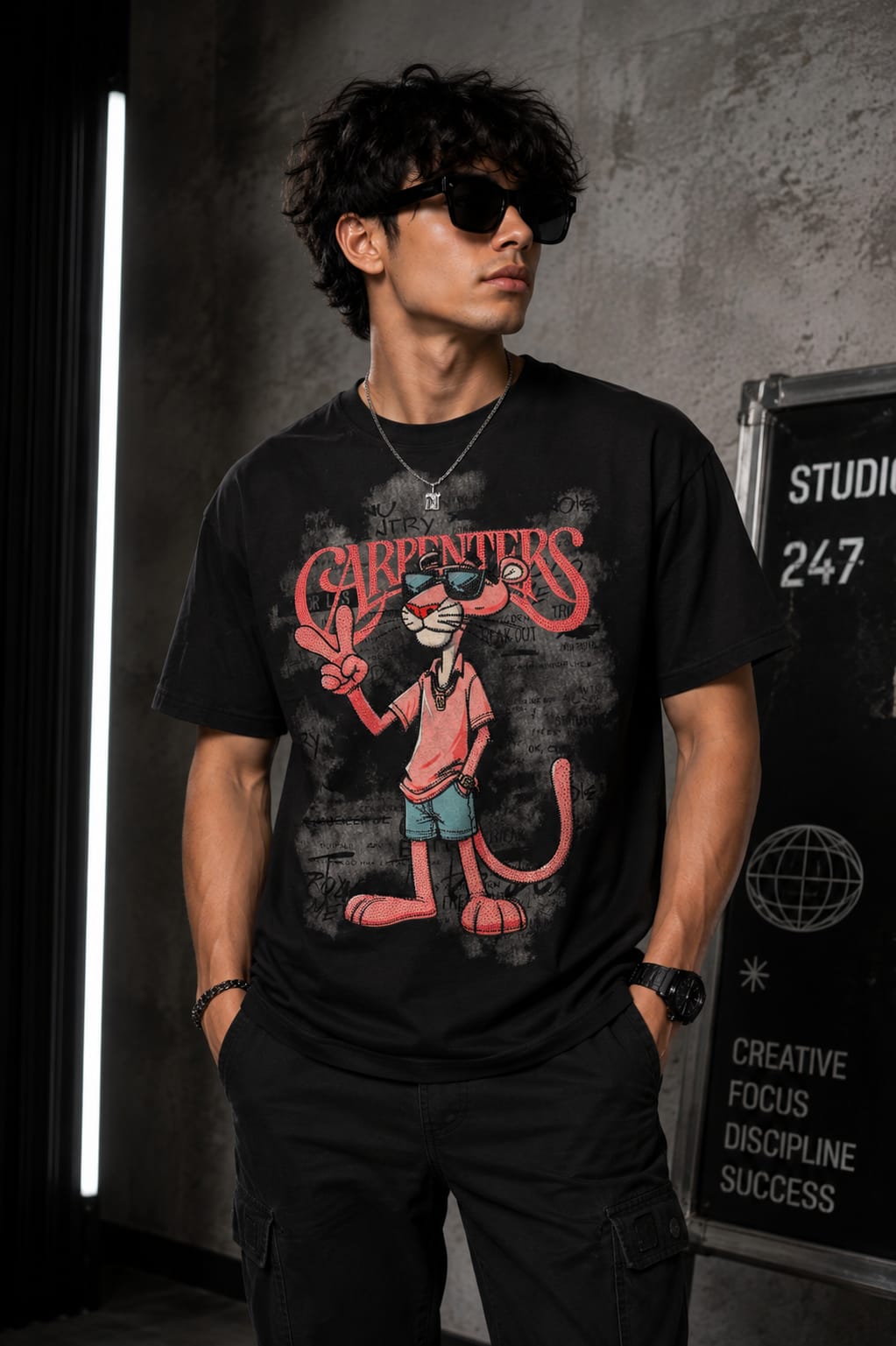Black Carpenters Graphic T-Shirt | Premium Streetwear