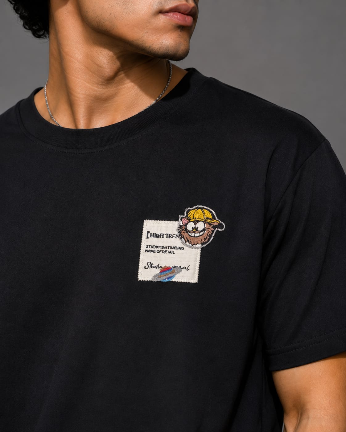 BRAIN STORM Graphic T-Shirt  (Black)