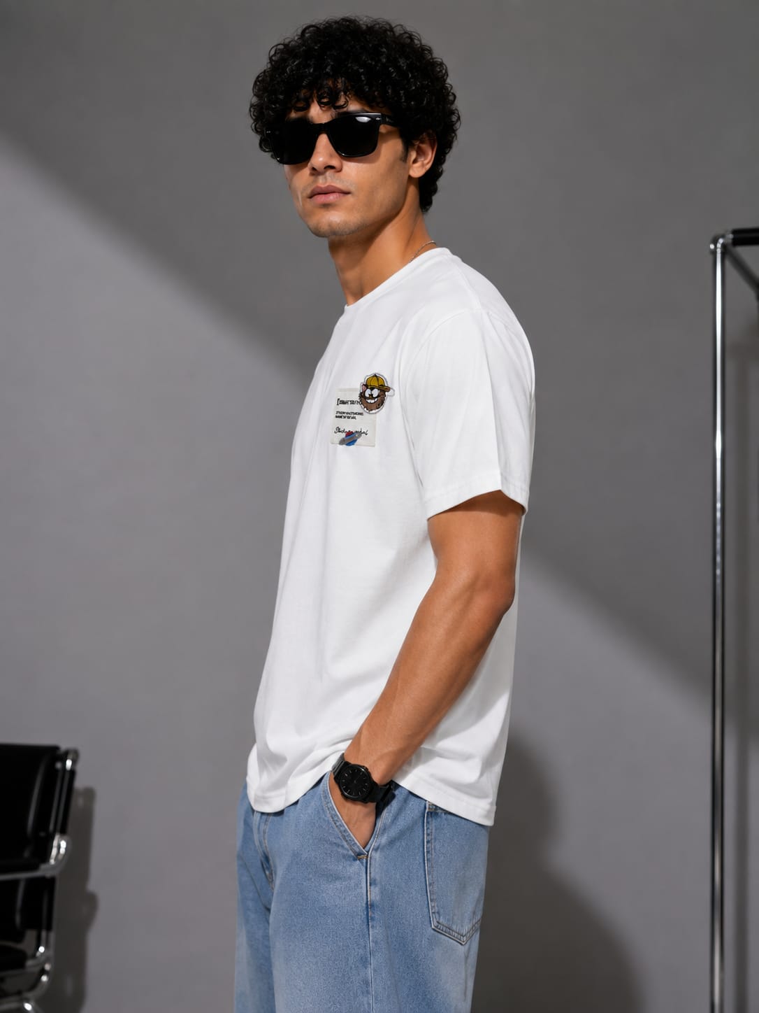 BRAIN STORM Graphic T-Shirt (White)