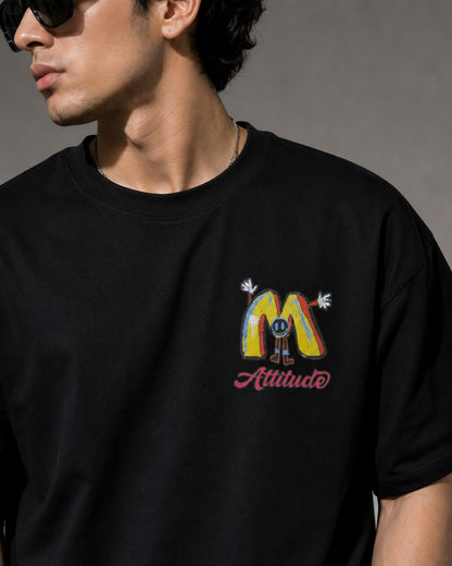 Attitude Oversized Graphic T-Shirt