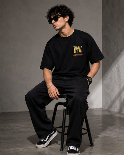 Attitude Oversized Graphic T-Shirt