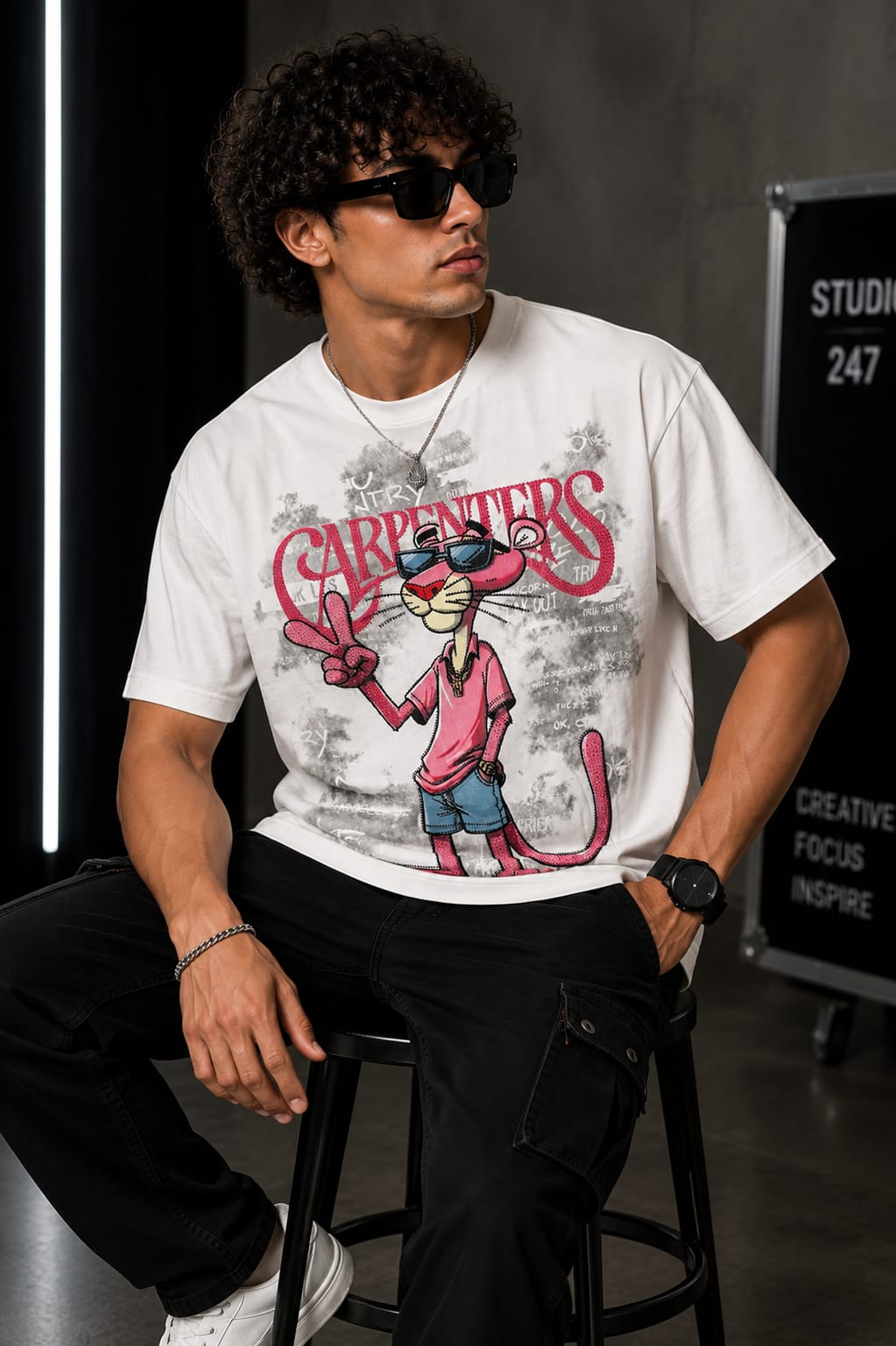White Carpenters Graphic T-Shirt | Premium Streetwear