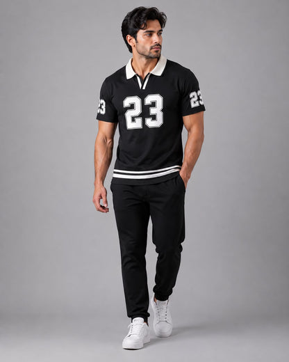 Collar T-Shirt 23 (Black)